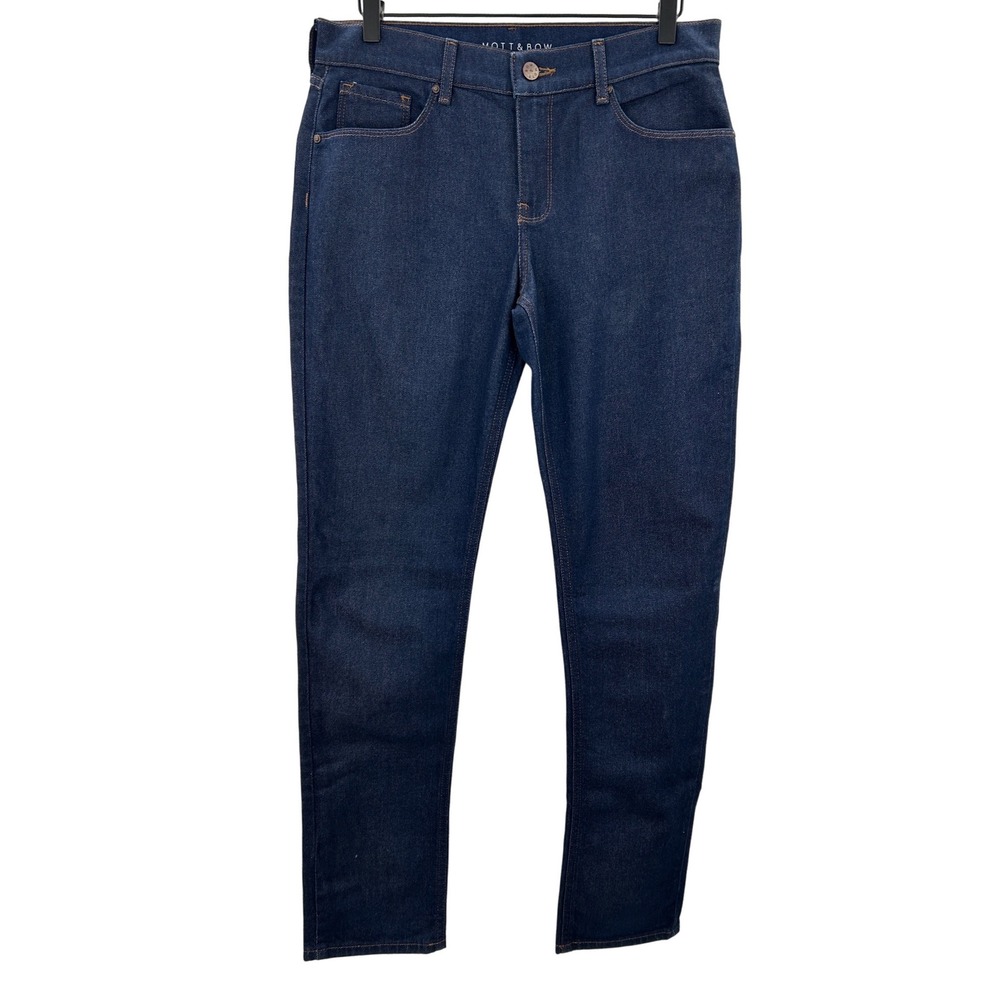 Mott & Bow Women Dark Blue Boyfriend Jeans W29 L32‎ Indigo Denim Pants Timeless
